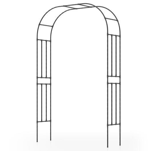 Outdoor Metal Garden Arch Trellis for Climbing Plants Grape Vine Flower W2B