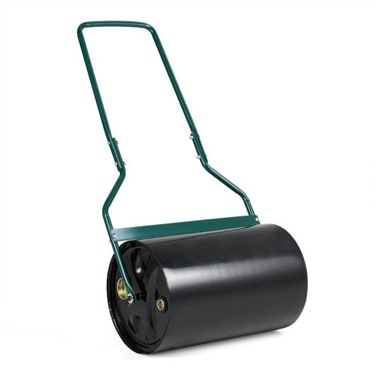 Lawn Roller 12 Gallon Water/Sand Filled Garden Drum Roller with U-shape Handle W2B