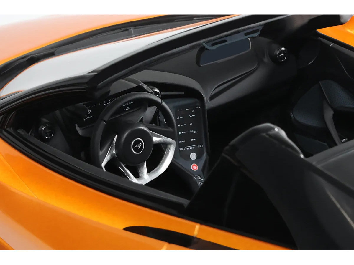 2024 McLaren 750S Spider Orange Metallic 1/18 Model Car by GT Spirit-1