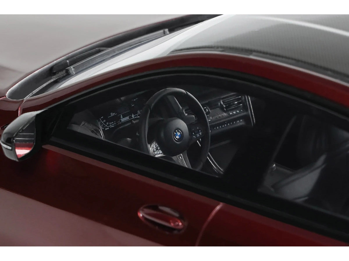 2023 BMW M850I xDrive M Performance Aventurine Red with Carbon Top 1/18 Model Car by GT Spirit-2