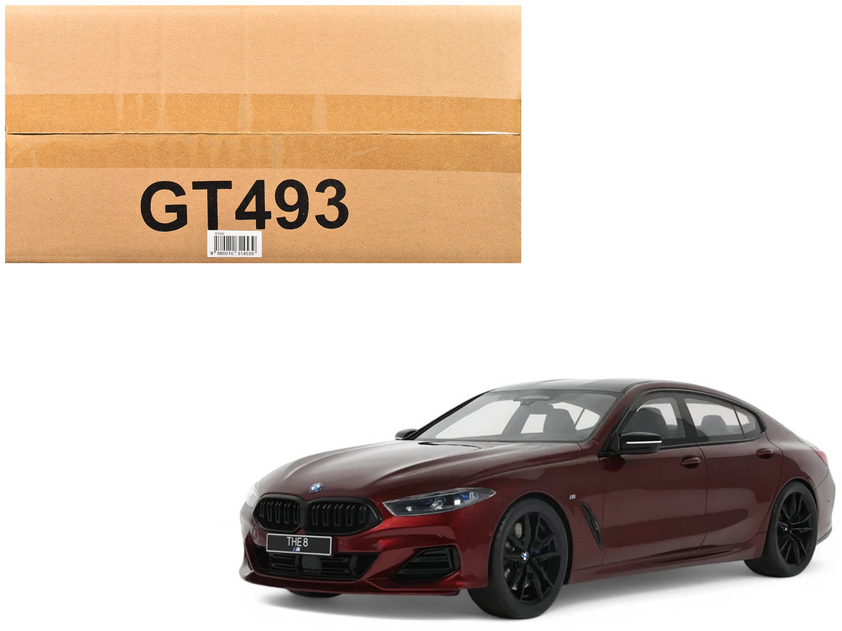 2023 BMW M850I xDrive M Performance Aventurine Red with Carbon Top 1/18 Model Car by GT Spirit-4