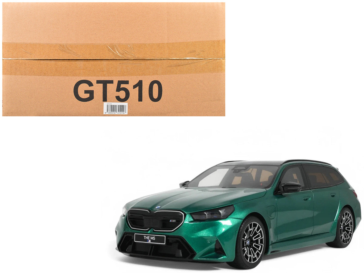 2024 BMW M5 Touring (G99) Isle of Man Green Metallic with Black Top 1/18 Model Car by GT Spirit-4