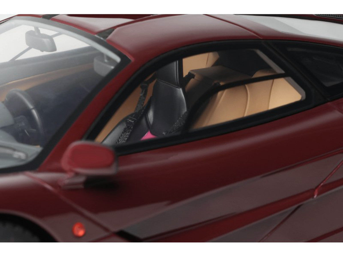 1992 McLaren F1 Dark Red 1/18 Model Car by GT Spirit-3