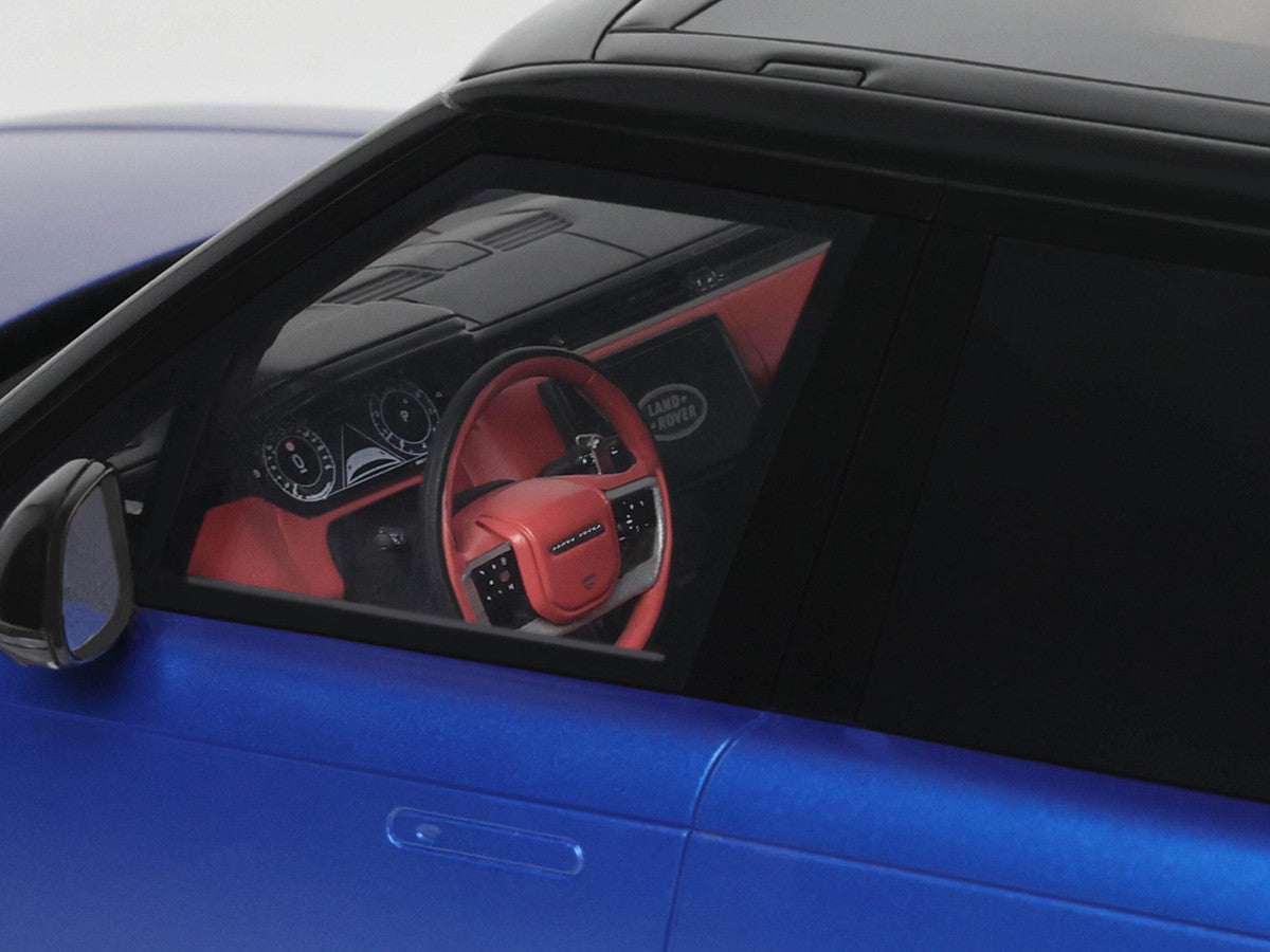 2024 Range Rover P615 SV Blue Metallic with Black Top 1/18 Model Car by GT Spirit GT Spirit
