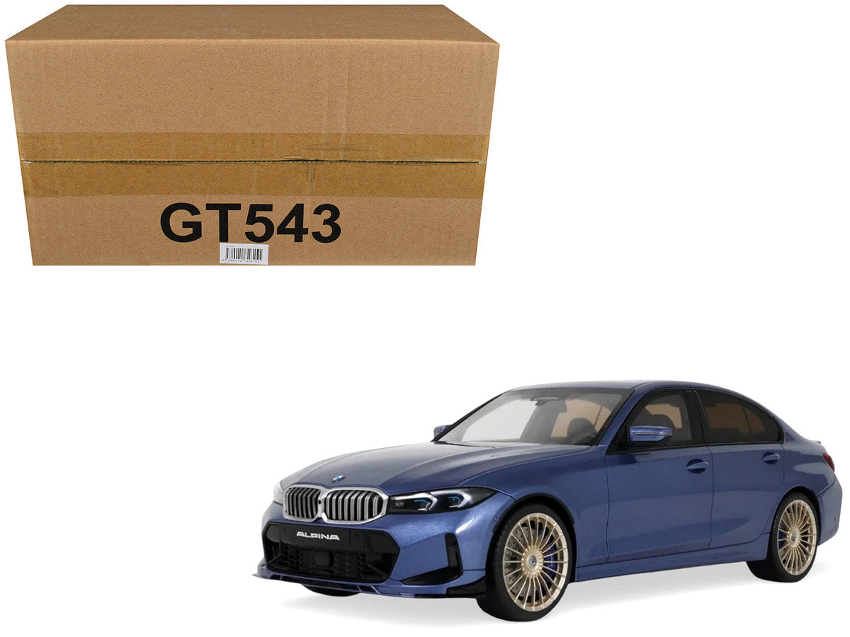 2024 BMW Alpina B3 GT Saloon Blue Metallic 1/18 Model Car by GT Spirit GT Spirit