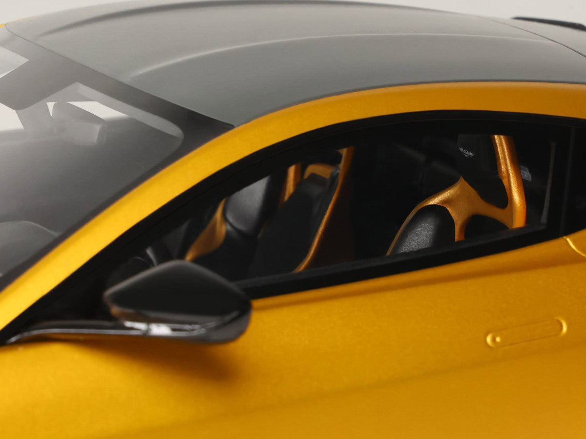 2024 Aston Martin Valiant Auric Gold Metallic with Black Top 1/18 Model Car by GT Spirit GT Spirit