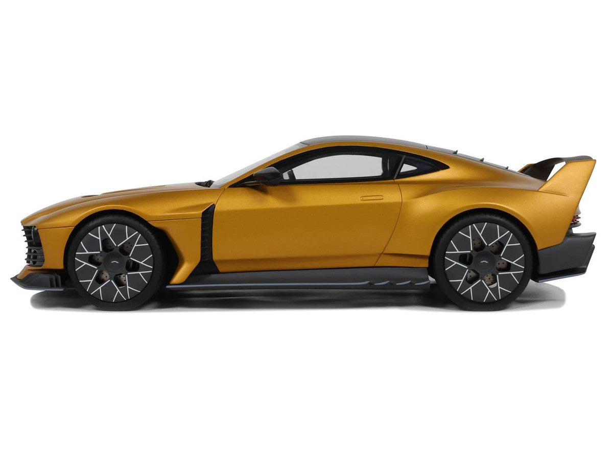 2024 Aston Martin Valiant Auric Gold Metallic with Black Top 1/18 Model Car by GT Spirit GT Spirit