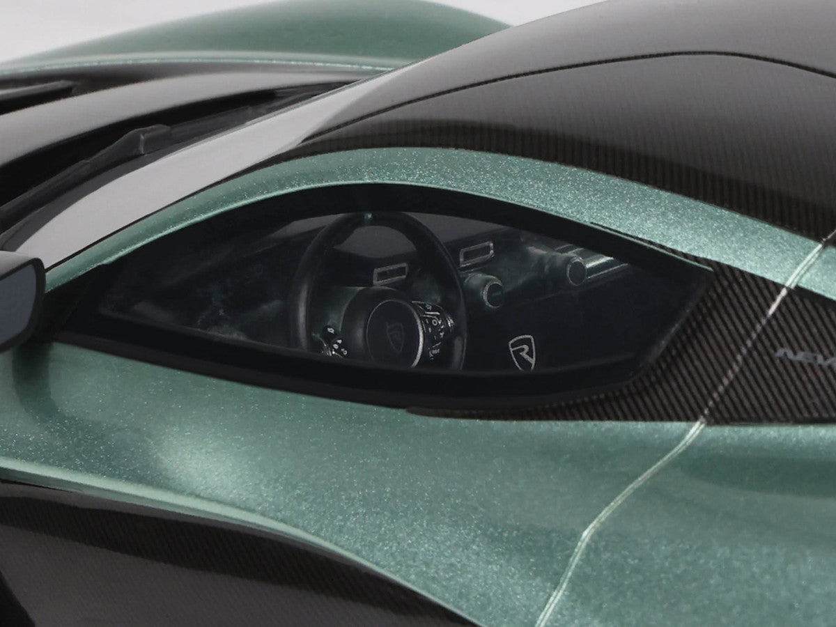 2024 Rimac Nevera R Green Metallic with Black Top 1/18 Model Car by GT Spirit GT Spirit