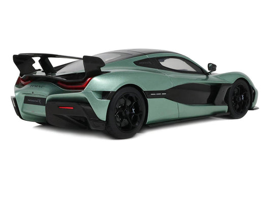 2024 Rimac Nevera R Green Metallic with Black Top 1/18 Model Car by GT Spirit GT Spirit