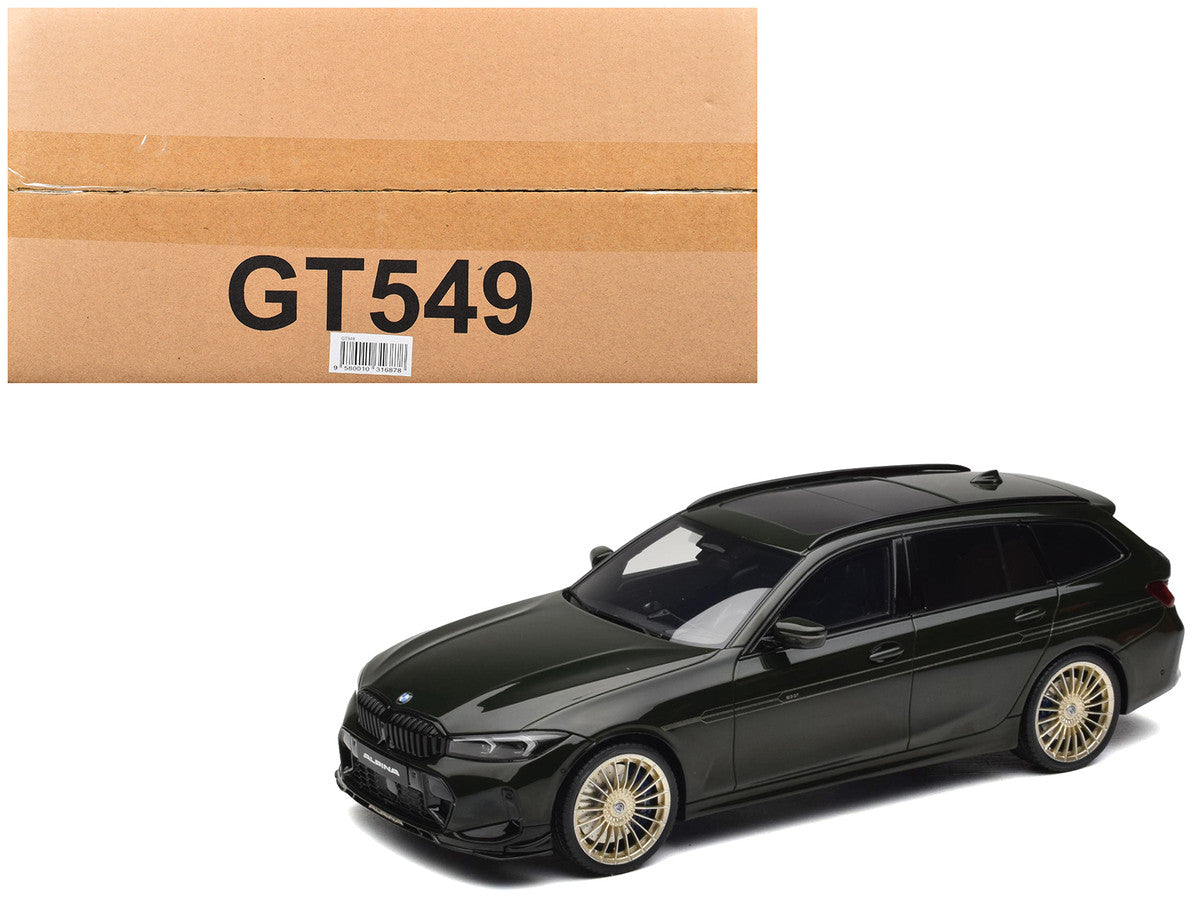 2025 BMW Alpina B3 GT Touring Green Metallic 1/18 Model Car by GT Spirit GT Spirit