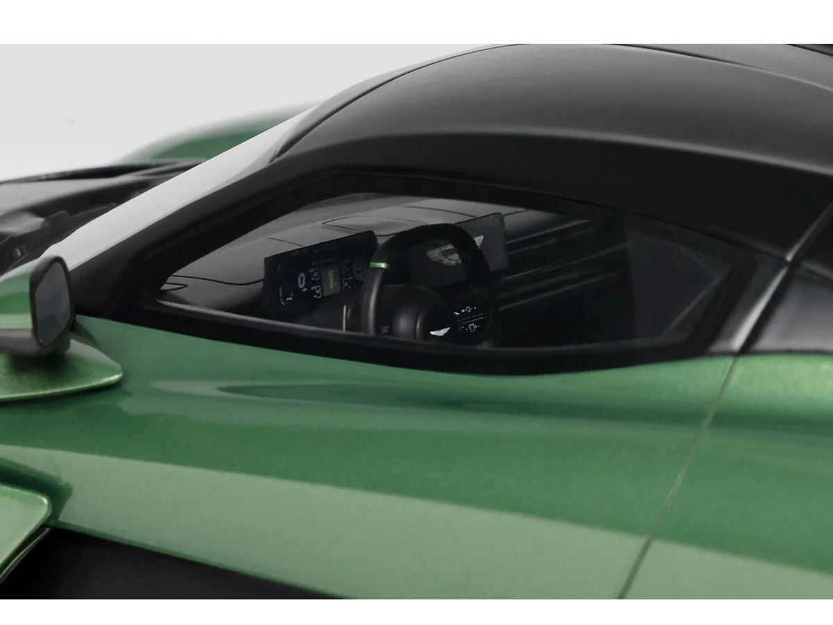 2025 Aston Martin Valhalla Green Metallic with Black Top 1/18 Model Car by GT Spirit GT Spirit
