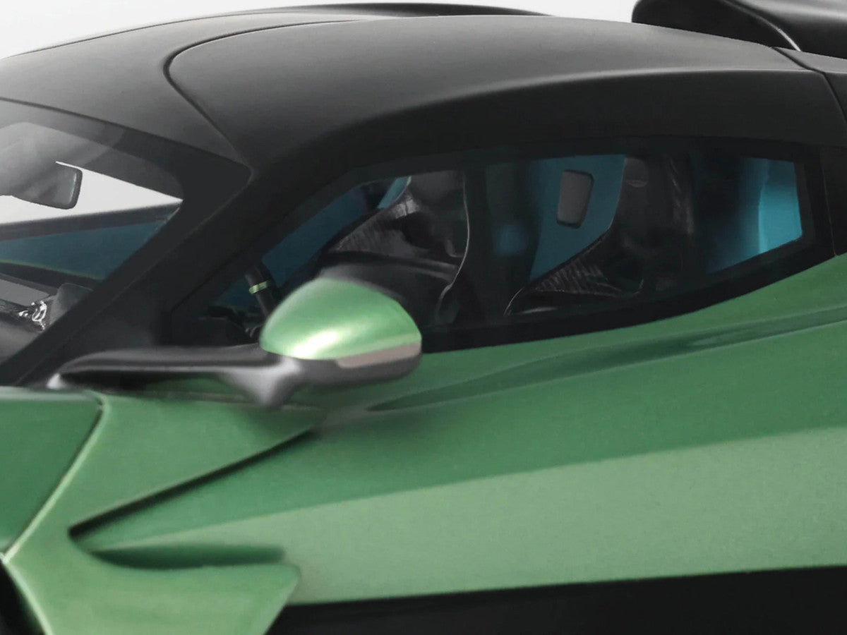 2025 Aston Martin Valhalla Green Metallic with Black Top 1/18 Model Car by GT Spirit GT Spirit