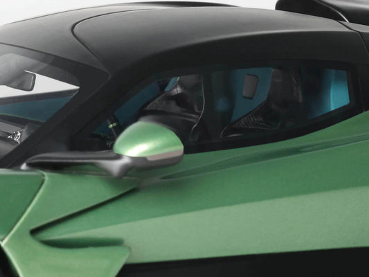 2025 Aston Martin Valhalla Green Metallic with Black Top 1/18 Model Car by GT Spirit GT Spirit