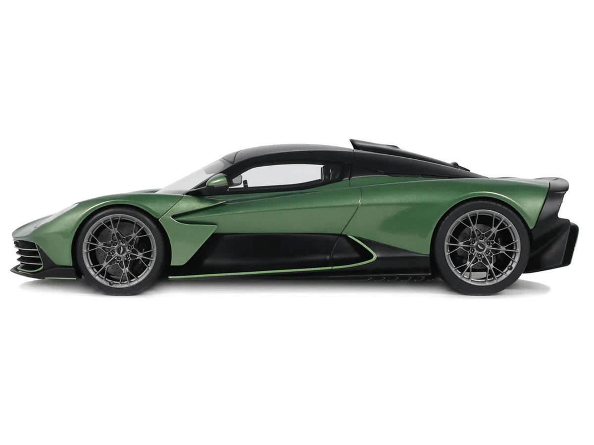 2025 Aston Martin Valhalla Green Metallic with Black Top 1/18 Model Car by GT Spirit GT Spirit