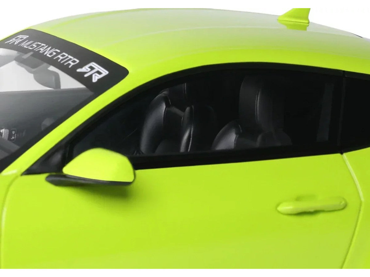 2025 Ford Mustang RTR Spec-3 Lime Green 1/18 Model Car by GT Spirit GT Spirit