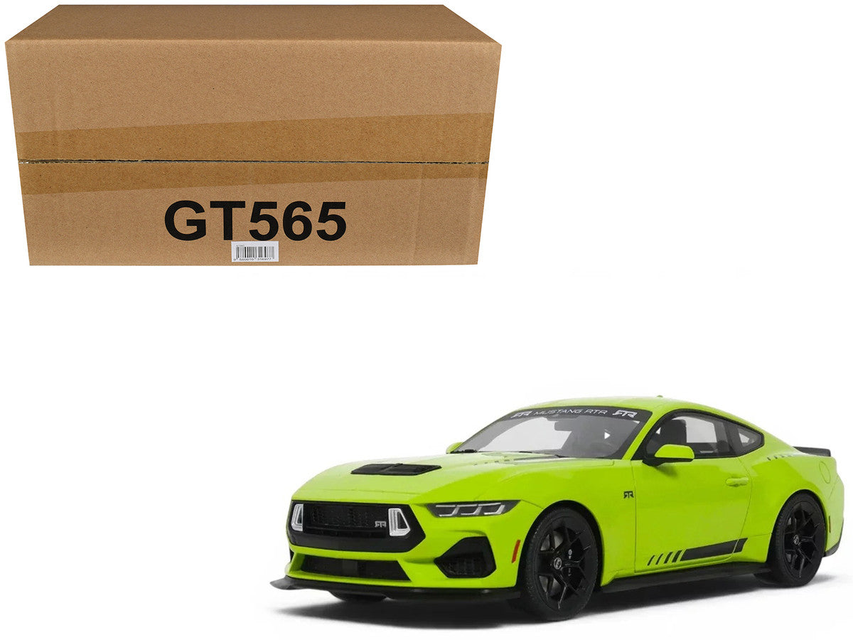 2025 Ford Mustang RTR Spec-3 Lime Green 1/18 Model Car by GT Spirit GT Spirit