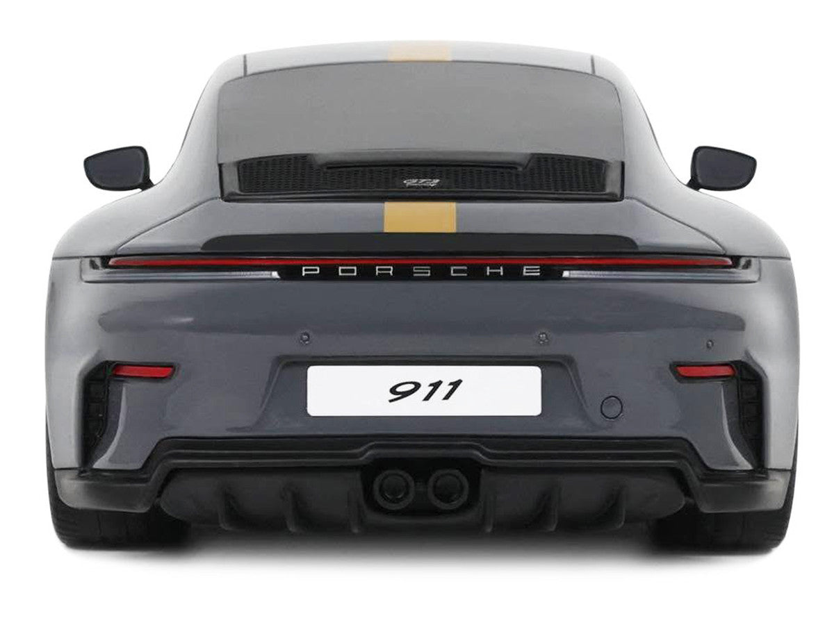 2025 Porsche 911 (992.2) GT3 Touring Gray with Gold Stripe 1/18 Model Car by GT Spirit GT Spirit