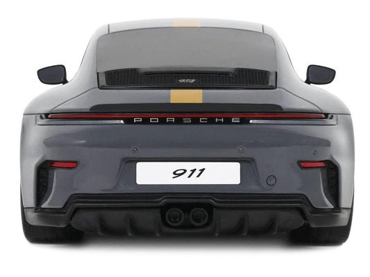 2025 Porsche 911 (992.2) GT3 Touring Gray with Gold Stripe 1/18 Model Car by GT Spirit GT Spirit