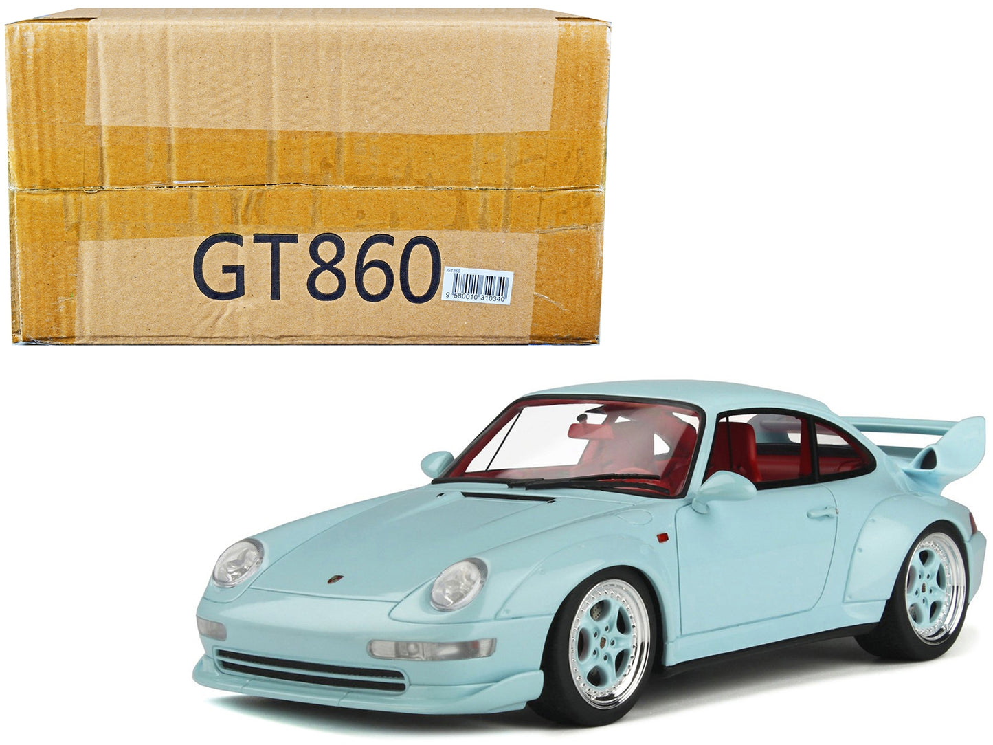 1996 Porsche 911 (933) GT Coppa Florio Blue with Red Interior 1/18 Model Car by GT Spirit