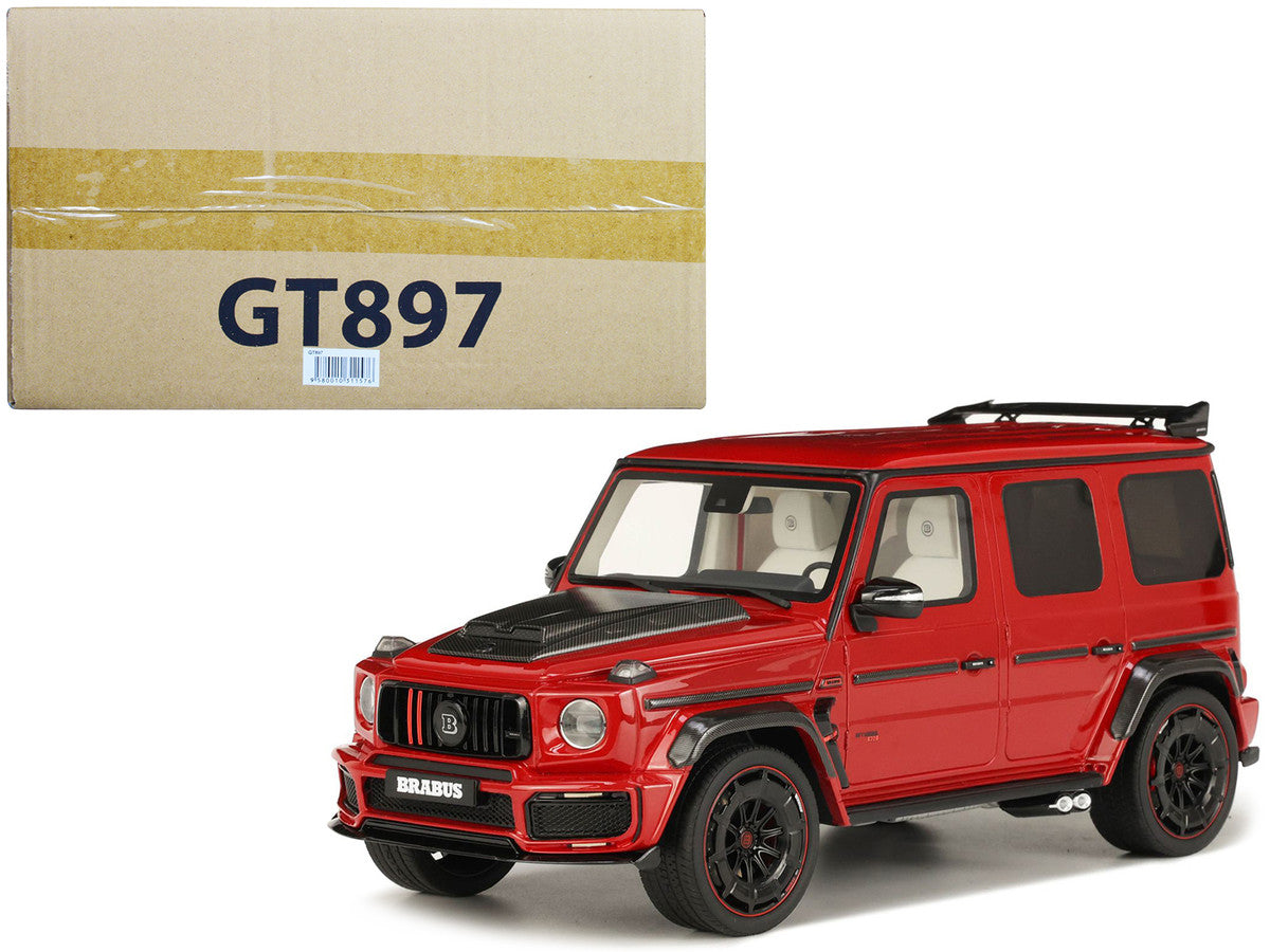2022 Brabus 900 Rocket Edition Red with Carbon Hood 1/18 Model Car by GT Spirit GT Spirit