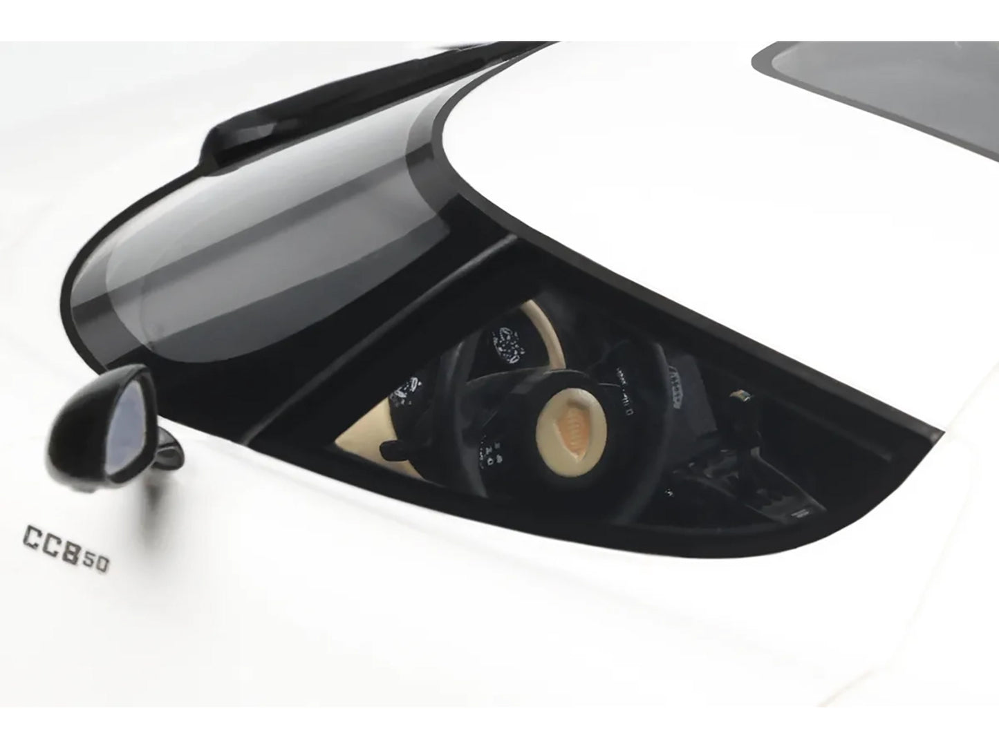 2024 Koenigsegg CC850 Crystal White 1/18 Model Car by GT Spirit