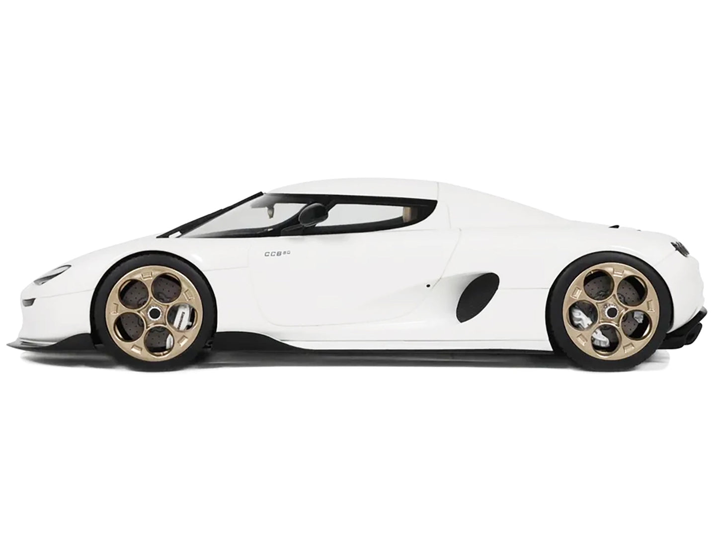 2024 Koenigsegg CC850 Crystal White 1/18 Model Car by GT Spirit