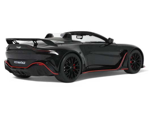 2023 Aston Martin V12 Vantage Roadster Onyx Black 1/18 Model Car by GT Spirit-0
