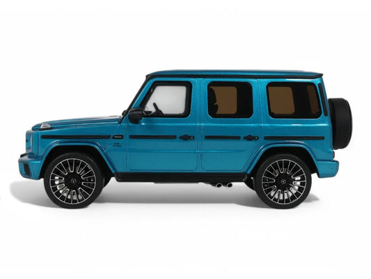 2024 Mercedes-Benz G 63 AMG Hyper Blue Magno Metallic 1/18 Model Car by GT Spirit-0