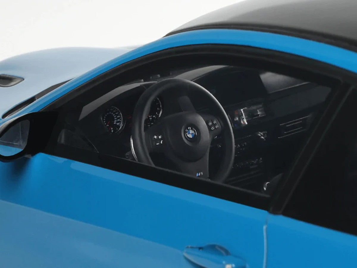 2007 BMW M3 E92 Blue Metallic with Black Top 1/18 Model Car by GT Spirit GT Spirit