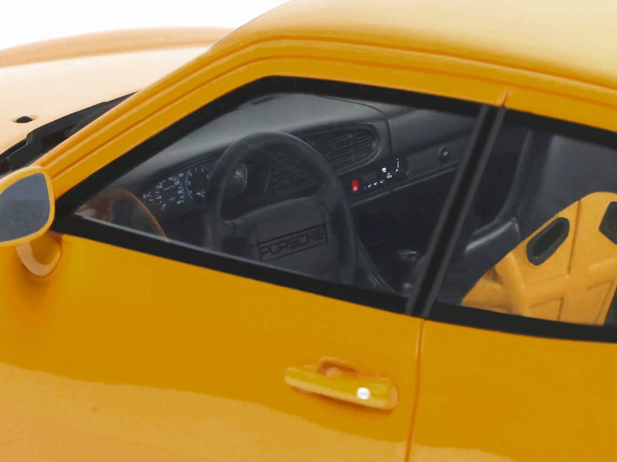 1993 Porsche 968 Turbo S Yellow 1/18 Model Car by GT Spirit GT Spirit