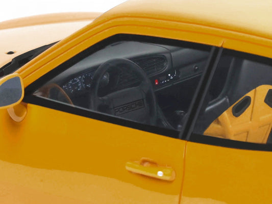 1993 Porsche 968 Turbo S Yellow 1/18 Model Car by GT Spirit GT Spirit