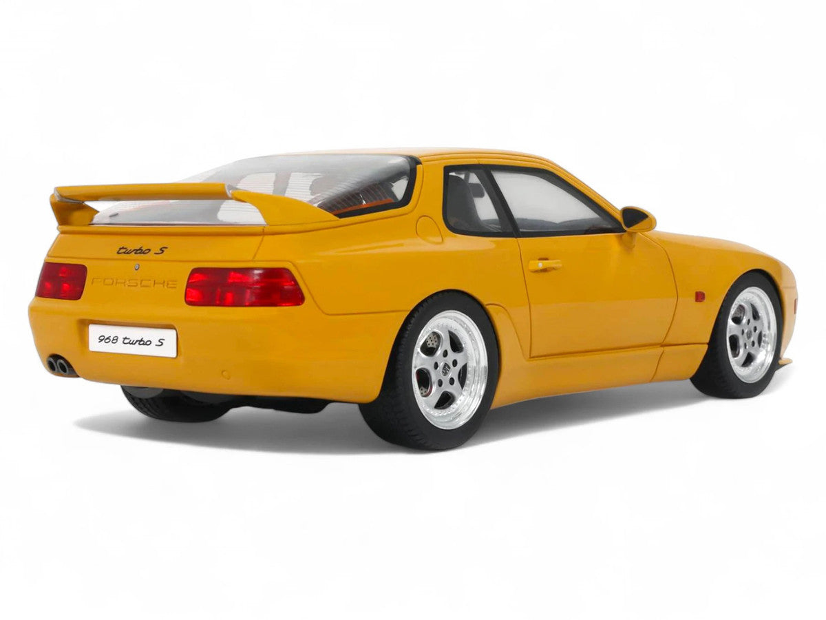 1993 Porsche 968 Turbo S Yellow 1/18 Model Car by GT Spirit GT Spirit