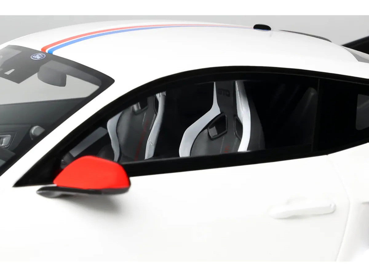 2025 Ford Mustang GTD "Spirit of America" Performance White with Blue and Red Stripes 1/18 Model Car by GT Spirit-2