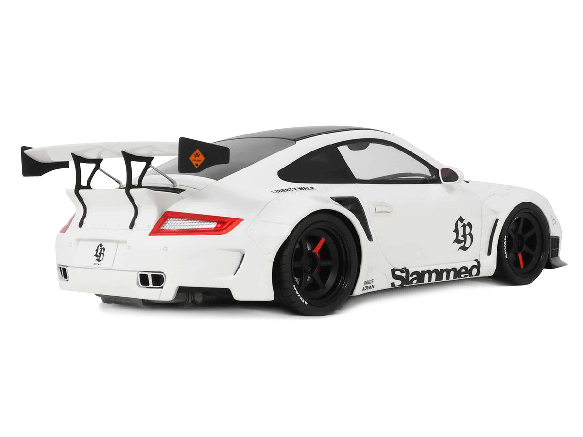 2024 Porsche 911 Turbo LB-Works White with Black Top 1/18 Model Car by GT Spirit GT Spirit