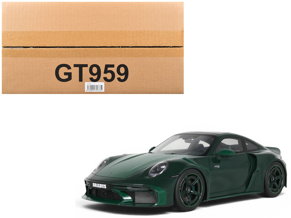 2024 Brabus 900 Rocket-R Green Metallic with Green Carbon Hood 1/18 Model Car by GT Spirit GT Spirit