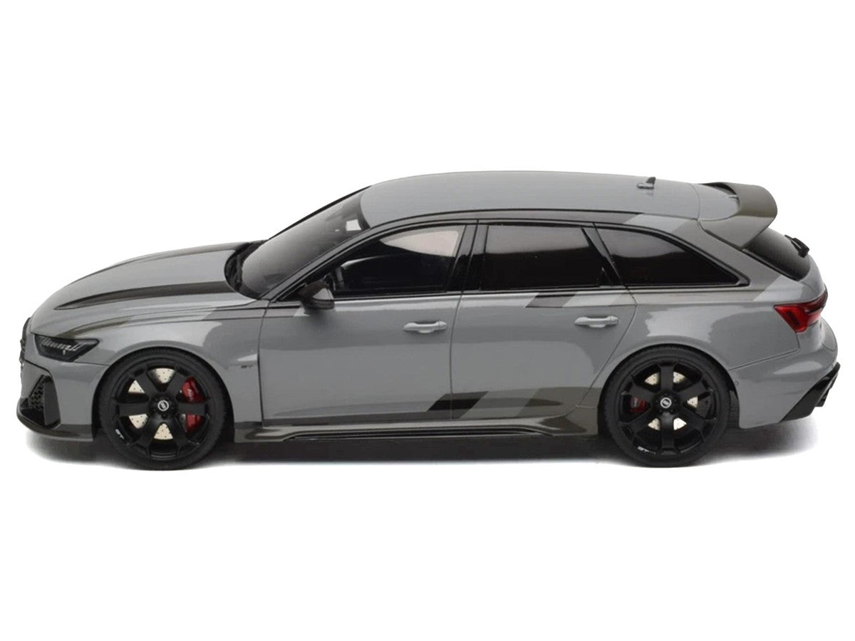2024 Audi RS 6 GT Gray 1/18 Model Car by GT Spirit-0