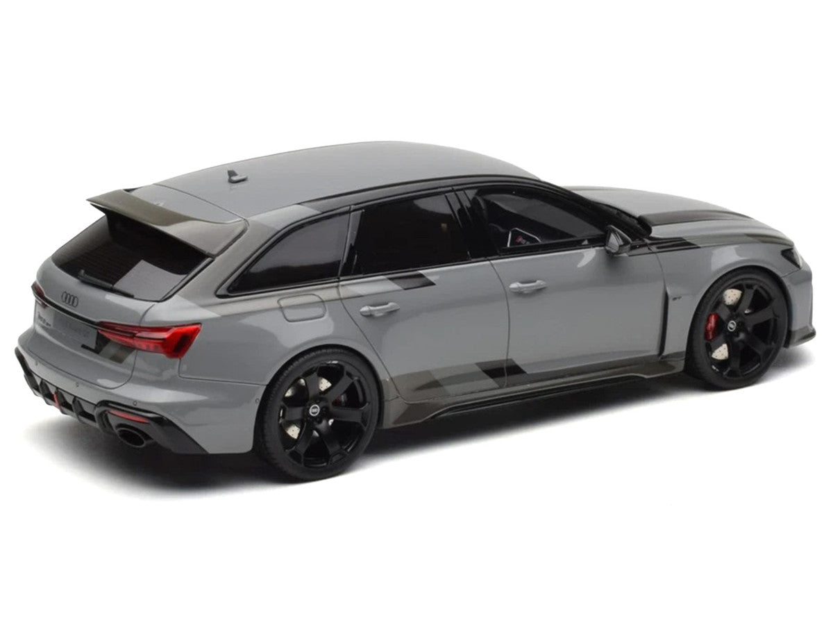 2024 Audi RS 6 GT Gray 1/18 Model Car by GT Spirit-2