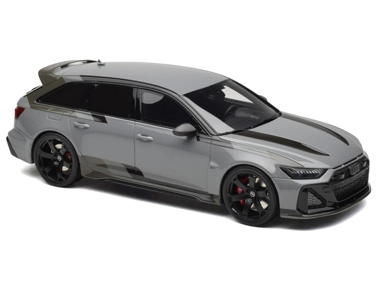 2024 Audi RS 6 GT Gray 1/18 Model Car by GT Spirit-1
