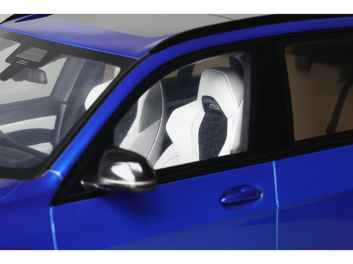 2023 BMW X5 M Competition Blue Metallic with Black Top 1/18 Model Car by GT Spirit GT Spirit
