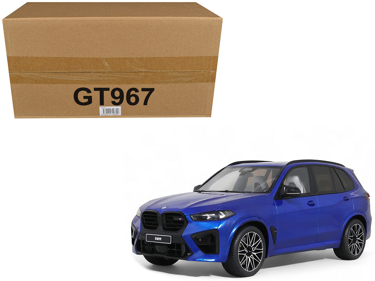 2023 BMW X5 M Competition Blue Metallic with Black Top 1/18 Model Car by GT Spirit GT Spirit