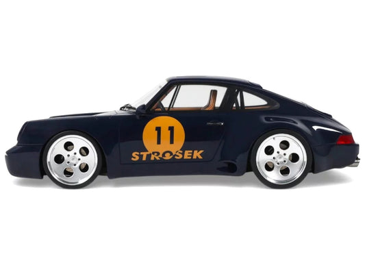 2024 Porsche 911 Strosek Mega 30 #11 Blue 1/18 Model Car by GT Spirit-0