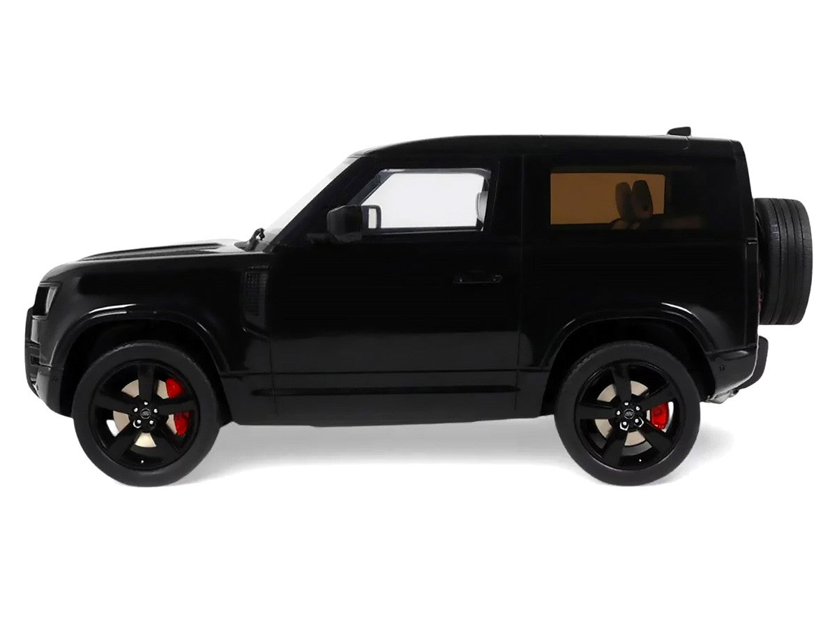 2021 Land Rover Defender 90 P400 X-Dynamic HSE Black Metallic 1/18 Model Car by GT Spirit GT Spirit