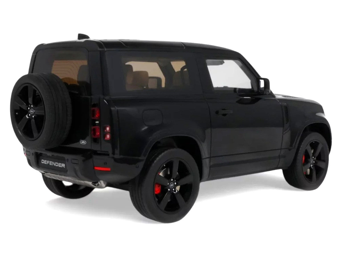 2021 Land Rover Defender 90 P400 X-Dynamic HSE Black Metallic 1/18 Model Car by GT Spirit GT Spirit