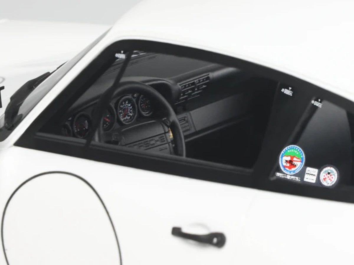 1992 Porsche 911 (964) "Carrera Cup - USA Edition" White 1/18 Model Car by GT Spirit GT Spirit