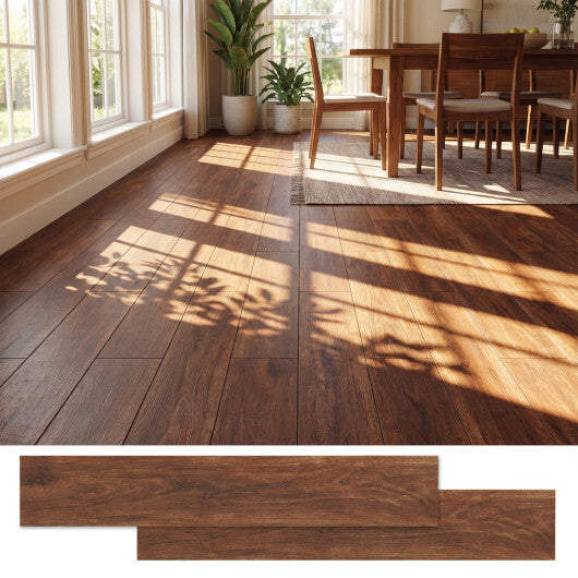 Floor Tile Vinyl Flooring Waterproof Vinyl Plank Flooring-Brown W2B