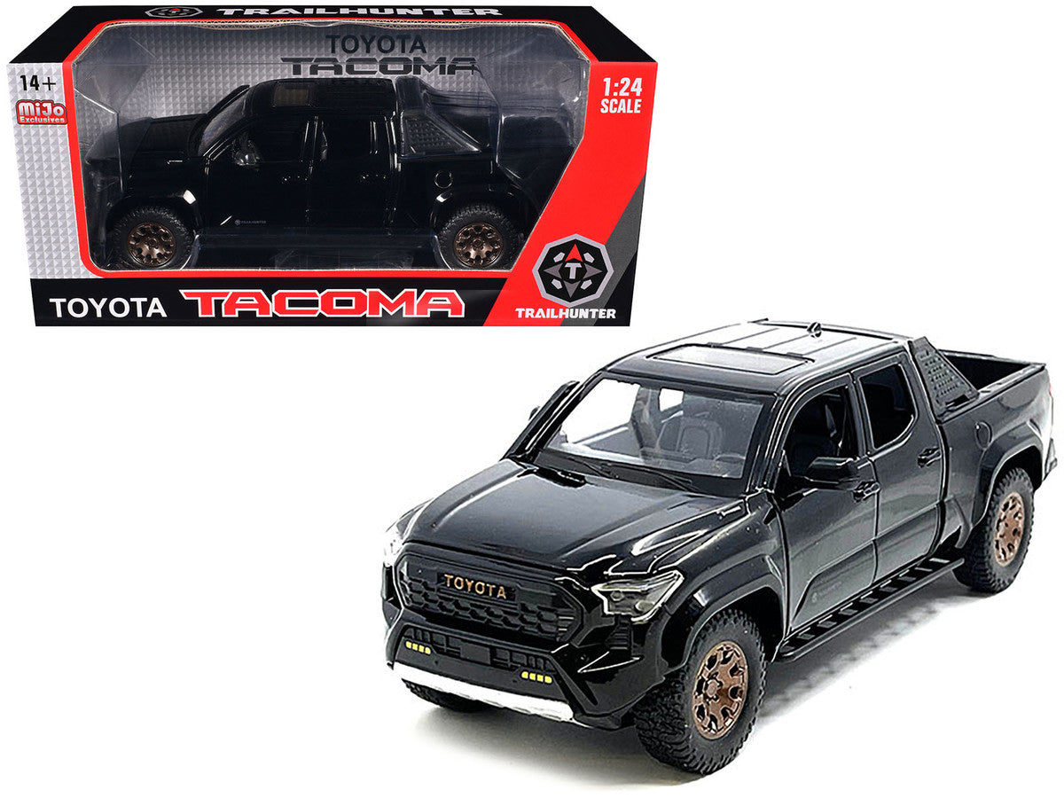 2024 Toyota Tacoma Trailhunter Edition Pickup Truck Black 1/24 Diecast Model Car Other