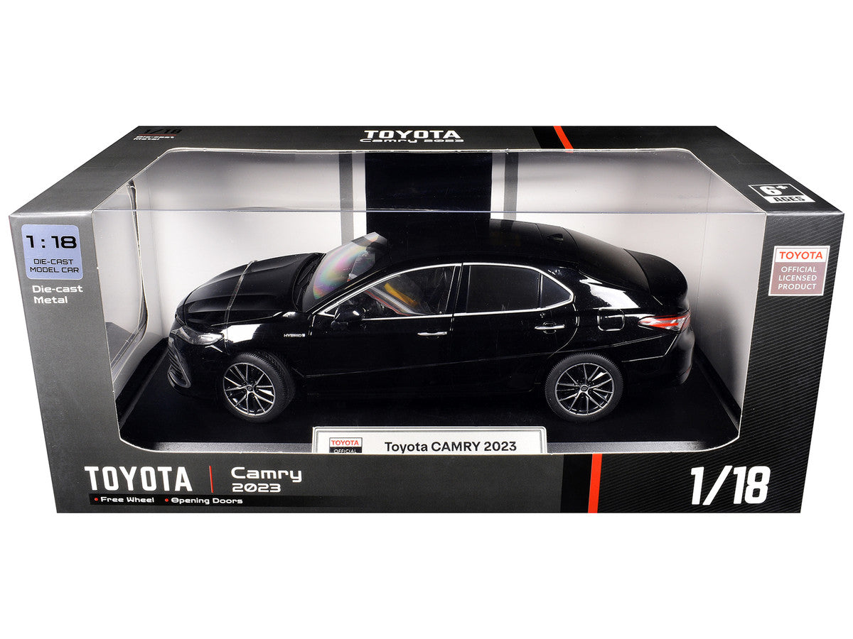 2023 Toyota Camry Hybrid Black 1/18 Diecast Model Car by Heimanba Heimanba