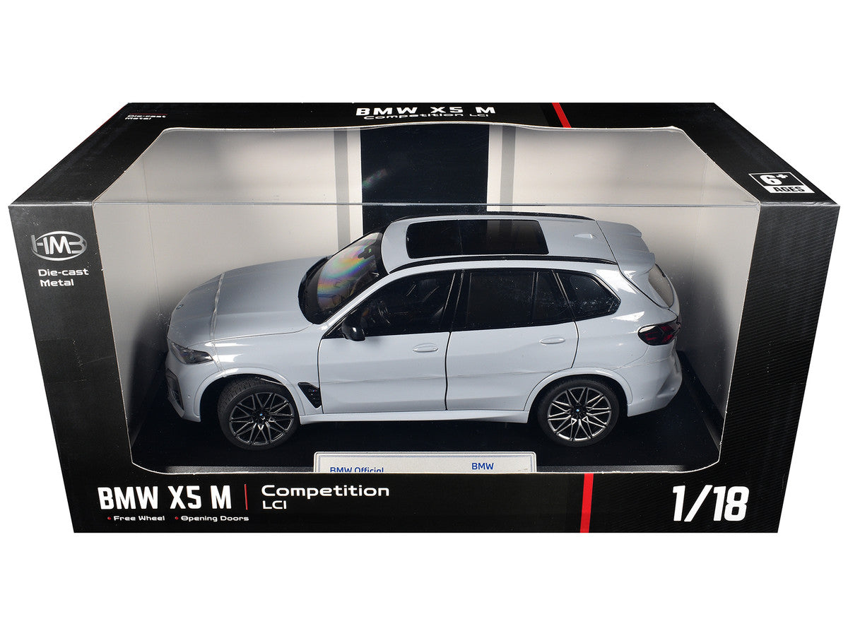 BMW X5 M Competition LCI Gray with Moonroof 1/18 Diecast Model Car by Heimanba Heimanba