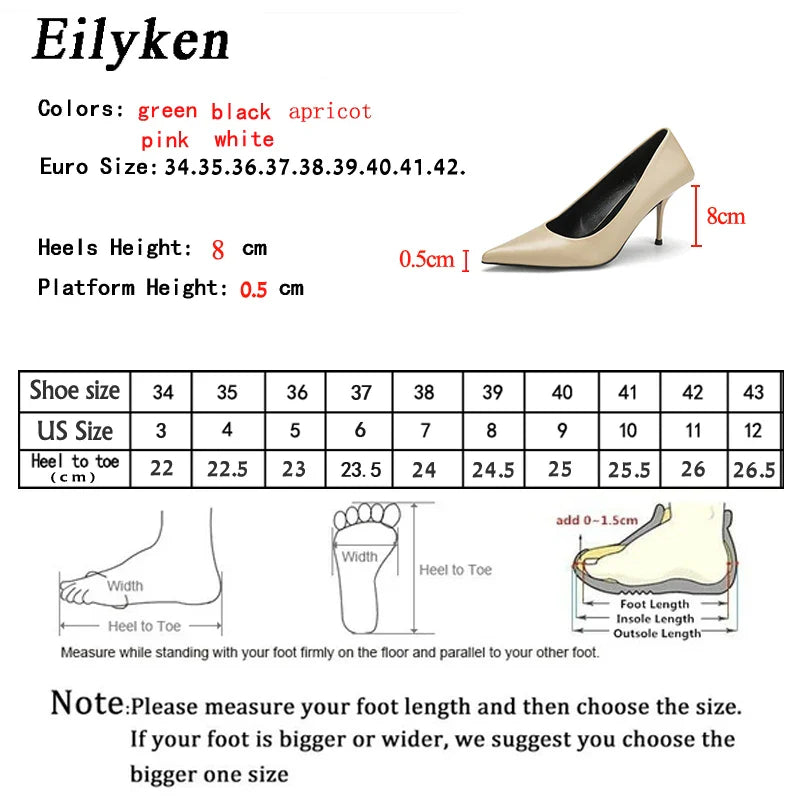 Eiyken Sexy Green Thin High Heels Pumps Women Pointed Toe Slip On Shoes Elegant Prom Wedding Stripper Ladies Sandals LadyShow.Store
