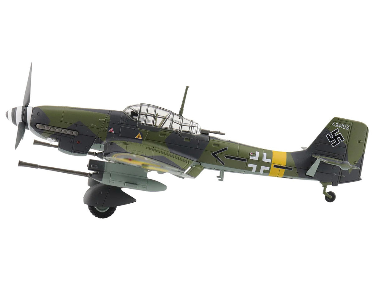 Junkers Ju 87G-2 Stuka Aircraft "WNr. 494193 Tank Buster Stab. SG 2 Slovakia" (1944) German Luftwaffe "Air Power Series" 1/72 Diecast Model by Hobby Master Hobby Master